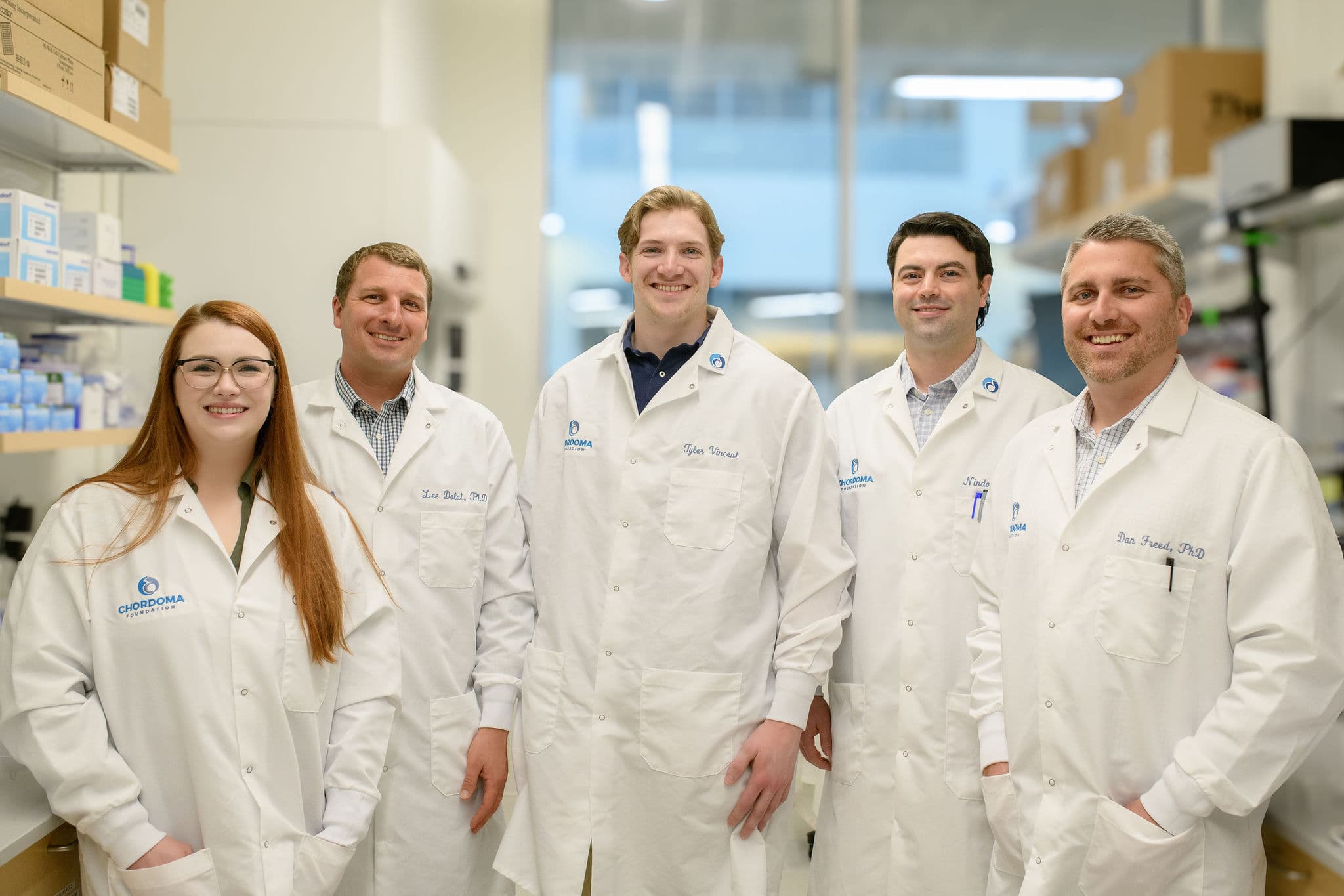 Scientists in Chordoma Foundation Labs
